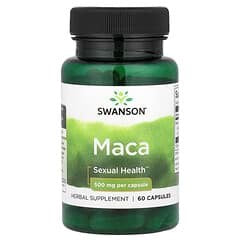 Swanson Maca Root Capsules – 500 mg Herbal Supplement for Libido & Energy