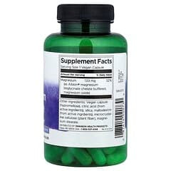 Magnesium glycinate nutrition label with 133 mg dosage