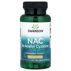 Swanson, NAC, 600 mg, 100 Vegan Capsules