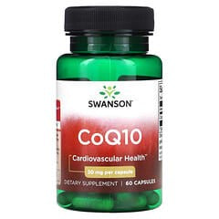 Swanson CoQ10 30 mg Supplement Bottle – Heart and Energy Support
