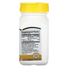Supplement facts for folic acid – 400 mcg dosage