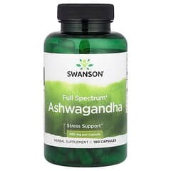 Swanson Ashwagandha Capsules – Herbal Stress & Energy Supplement