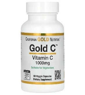 California Gold Nutrition Gold C – USP Grade Vitamin C 1,000 mg, 60 Capsules

