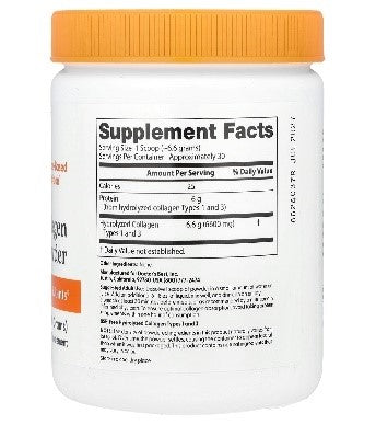 Collagen powder supplement for youthful skin and joint mobility