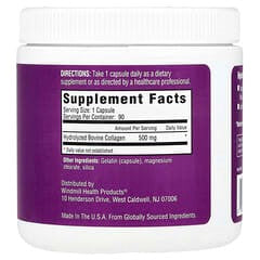 Rejuvicare Super Collagen – Hair, Skin, Nails & Joint Support (500 mg, 90 Capsules)
