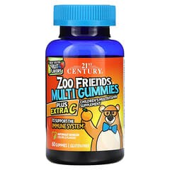Zoo Friends Multi Gummies bottle with 60 fruit-flavored gummies